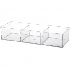 Organizador Multiusos Rectangular Grande 3 Servicios 100% Acrílico