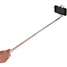 Bastón selfie con cable y espejo Monopod