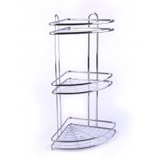 Organizador Esquinero para Baño de 3 Niveles Silver