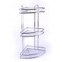 Organizador Esquinero para Baño de 3 Niveles Silver