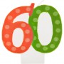 Vela cumpleaños número 60 Creative Converting