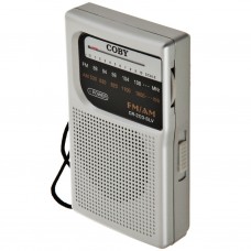 Coby Radio Portátil AM / FM con Audífonos y Antena