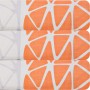 Juego de sábanas Estampado Arabesco Naranja / Gris 144 hilos polialgodón Prisma