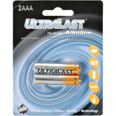 Juego de 2 pilas AAA Alcalina UltraLast