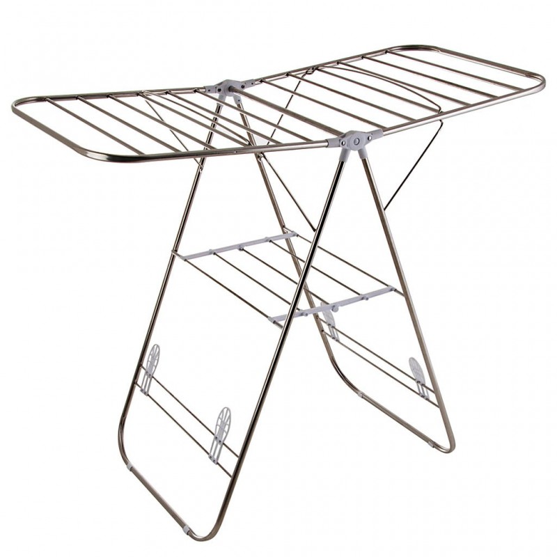  SverdloFG - Perchero plegable para ropa, tendedero de plástico  blanco para secar ropa, tendedero, tendedero, tendedero, tendedero,  tendedero, secador de ropa : Hogar y Cocina